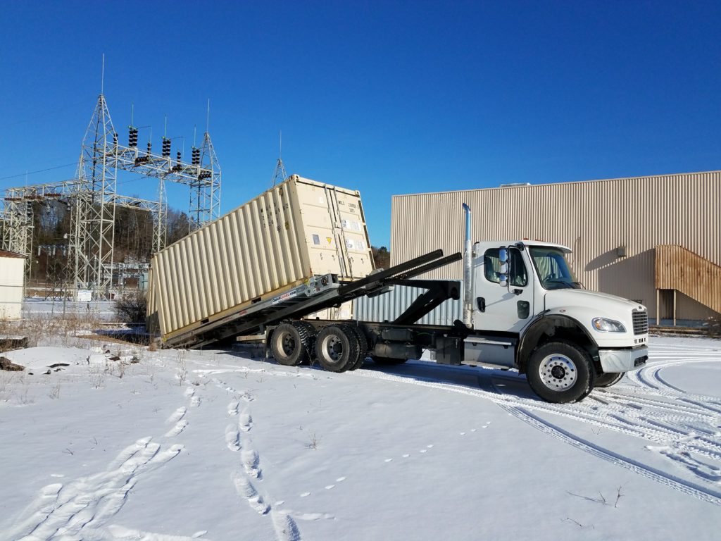 The 40k Super Bed Loading a Container