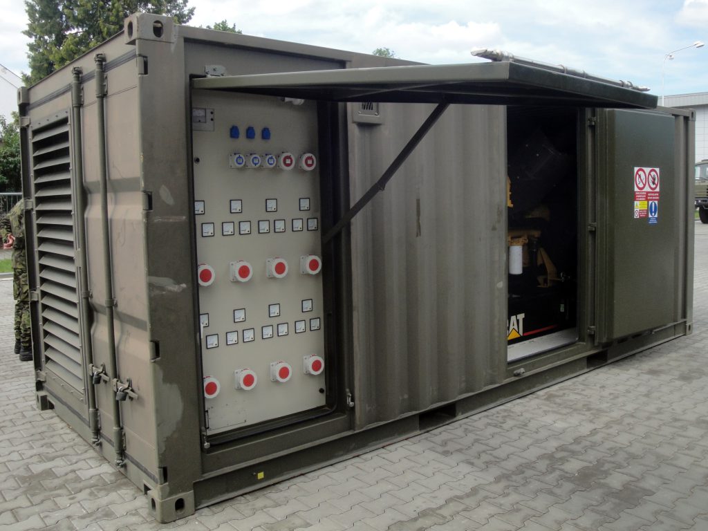 Shipping container power generator