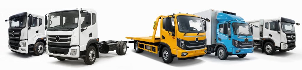 Lineup of all-electric commercial trucks